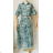 Women's Long Summer Shirt Dress Short Sleeve (S/M ONE SIZE) ITALIAN FASHION IMPEM23G205-5