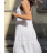 Women's Summer Boho Lace Strapless Dress (S/M ONE SIZE) ITALIAN FASHION IMPEM24IND7712