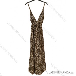 Women's Summer Long Satin Strapless Dress (S/M ONE SIZE) ITALIAN FASHION IMM22931-2/DU