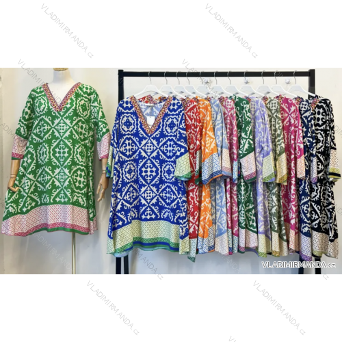 Women's Summer 3/4 Long Sleeve Dress (S/M ONE SIZE) ITALIAN FASHION IMPEM23C8022A