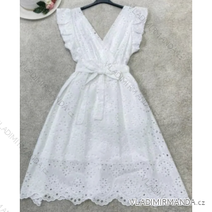 Women's Summer Boho Lace Sleeveless Dress (S/M ONE SIZE) ITALIAN FASHION IMPEM231165