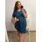 Women's short sleeve dress (uni L / XL) ITALIAN FASHION IM320003 2XL/3XL pink