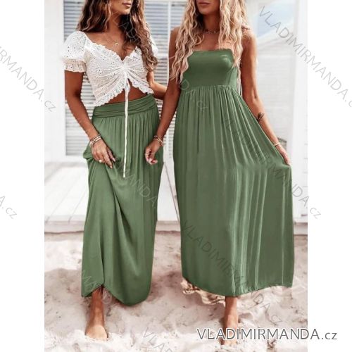Women's elegant sleeveless summer dress (S / M / L ONE SIZE) ITALIAN FASHION IMD22388