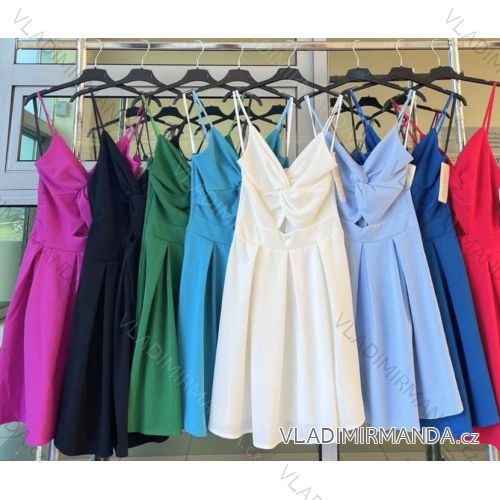 Women's Long Chiffon Short Sleeve Dress (S/M ONE SIZE) ITALIAN FASHION IMWGS231048