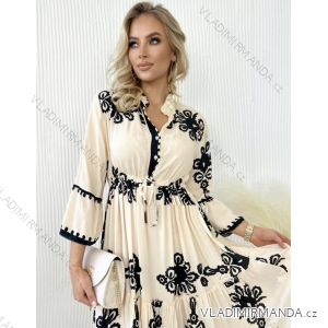Women's Spanish Long Sleeve Dress (S/M ONE SIZE) ITALIAN FASHION IMWGB232457