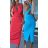 Women's Elegant Long Short Sleeve Dress (S / M ONE SIZE) ITALIAN FASHION IMWM217229
