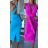 Women's Elegant Long Short Sleeve Dress (S / M ONE SIZE) ITALIAN FASHION IMWM217229