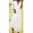 Women's Long Summer Boho Lace 3/4 Long Sleeve Dress (S/M ONE SIZE) ITALIAN FASHION IMPEM2326335