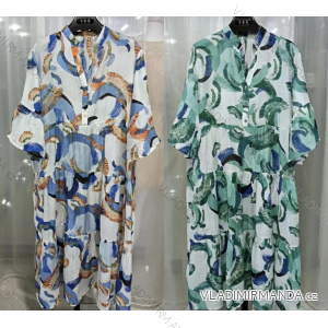 Women's Long Summer 3/4 Long Sleeve Dress (S/M ONE SIZE) INDIAN FASHION IMPEM23G101