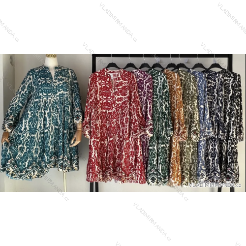 Women's Summer Long Sleeve Dress (S/M ONE SIZE) INDIAN FASHION IMPEM23R9901A