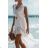 Women's Summer Boho Lace Sleeveless Dress (S/M ONE SIZE) ITALIAN FASHION IMPEM231699