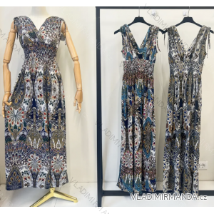 Ladies Summer Sleeveless Long Dress (S/M ONE SIZE) INDIAN FASHION IMPEM23FW82-6