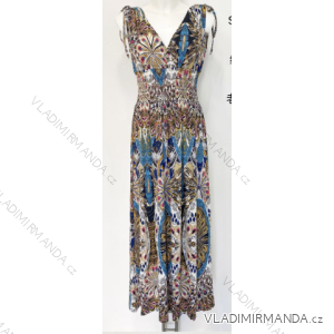 Ladies Summer Sleeveless Long Dress (S/M ONE SIZE) INDIAN FASHION IMPEM23Y985