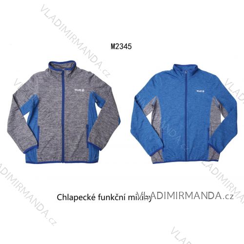 Functional sweatshirt with zip long sleeve children's youth boys' (116-152) WOLF M2345