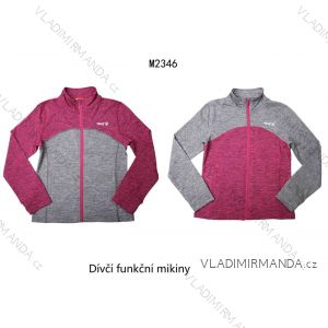Sweatshirt functional zip long sleeve children's youth girls (116-152) WOLF M2346