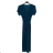 Women's long summer short sleeve dress (S/M ONE SIZE) ITALIAN FASHION IM323111/DU red