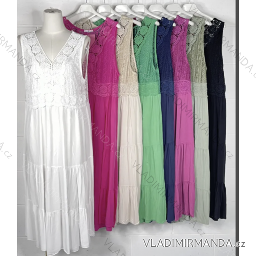 Women's Sleeveless Summer Dress (S/M ONE SIZE) ITALIAN FASHION IMPBB2310806g