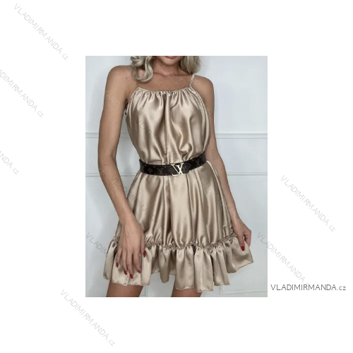 Women's Strapless Summer Dress (S/M ONE SIZE) ITALIAN FASHION IMPBB23O731
