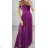 Women's Long Summer Elegant Carmen Sleeveless Dress (S/M ONE SIZE) ITALIAN FASHION IMPBB23A119421