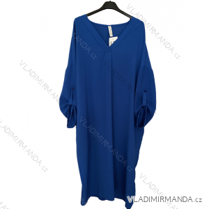 Women's Plus Size Maxi Oversize Long Sleeve Dress (2XL/3XL/4XL ONE SIZE) ITALIAN FASHION IMM23OVER/DU