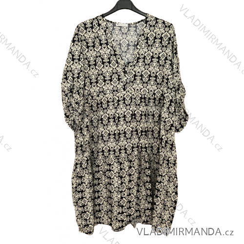 Tílko letní šifonové dámské (S/M/L/XL ONE SIZE) ITALSKÁ MÓDA IM422612 2XL/3XL black