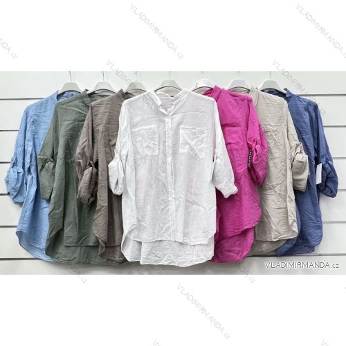 Women's Long Sleeve Shirt (S/M ONE SIZE) ITALIAN FASHION IMWP232476