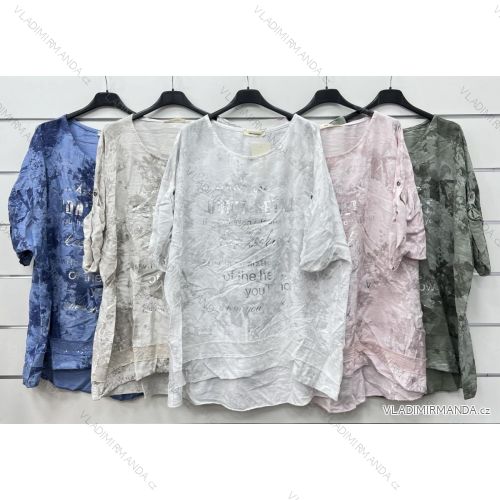 Women's Long Sleeve Tunic/Blouse (S/M ONE SIZE) ITALIAN FASHION IMWP23018