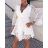 Women's Summer Boho Lace 3/4 Long Sleeve Dress (S/M ONE SIZE) ITALIAN FASHION IMWAD232501