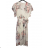 Women's Long Chiffon Short Sleeve Dress (S/M ONE SIZE) ITALIAN FASHION IMWGS231048