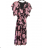 Women's Long Chiffon Short Sleeve Dress (S/M ONE SIZE) ITALIAN FASHION IMWGS231048