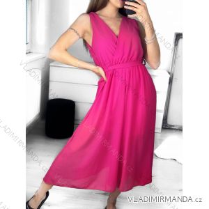 Women's Casual Chiffon 3/4 Pants Sleeveless Jumpsuit (S/M ONE SIZE) ITALIAN FASHION IM323300/DU