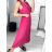 Overal společenské 3/4 nohaice bez rukávu dámský (S/M ONE SIZE) ITALSKÁ MÓDA IM323300 S/M purple