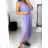 Overal společenské 3/4 nohaice bez rukávu dámský (S/M ONE SIZE) ITALSKÁ MÓDA IM323300 S/M purple