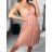 Women's Strappy Elegant Summer Dress (S/M ONE SIZE) ITALIAN FASHION IMPSH222053A/DU -   red Brick -   S / M