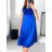 Women's Sleeveless Summer Satin Dress (S/M/L ONE SIZE) ITALIAN FASHION IMD23436