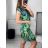 Women's Lace Cotton Short Sleeve Dress (S/M ONE SIZE) ITALIAN FASHION IMM23M7267