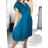 Women's Elegant Summer Short Sleeve Dress (S/M ONE SIZE) ITALIAN FASHION IMWGB231614