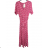 Long Summer Short Sleeve Women Polka Dot Dress (S/M ONE SIZE) ITALIAN FASHION IMC23270