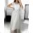Women's Long Lace Casual Short Sleeve Dress (S/M ONE SIZE) ITALIAN FASHION IMM23M9108