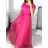Women's Long Lace Casual Short Sleeve Dress (S/M ONE SIZE) ITALIAN FASHION IMM23M9108