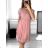 Women's Summer Chiffon Short Sleeve Dress (S/M ONE SIZE) ITALIAN FASHION IM323356