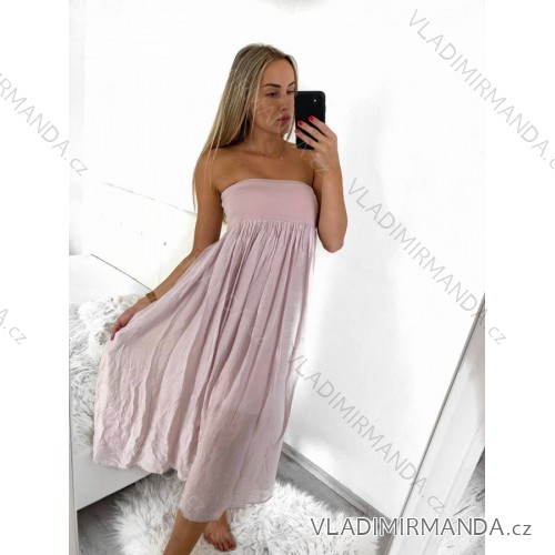 Tunic shirt long sleeve ladies (uni xl-3xl) ITALIAN Fashion IM720024 S/M light pink