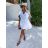 Women's Oversize Short Sleeve Summer Muslin Dress (S/M ONE SIZE) ITALIAN FASHION IMWGB232309