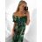 Carmen summer summer shoulder dress (UNI S / M) ITALIAN FASHION IMM20628 S/M Green
