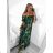 Carmen summer summer shoulder dress (UNI S / M) ITALIAN FASHION IMM20628 S/M Green