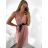 Women's Summer Elegant Icecool Sleeveless Dress (S/M ONE SIZE) ITALIAN FASHION IMM24M4443