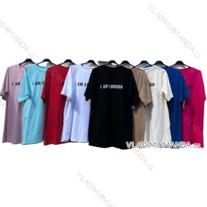 Women's Short Sleeve Oversize T-Shirt (S/M/L/XL ONE SIZE) ITALIAN FASHION IMD24008