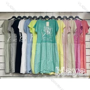 Women's Long Chiffon Short Sleeve Dress (S/M ONE SIZE) ITALIAN FASHION IMWGM23456