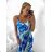 Women's Long Chiffon Short Sleeve Dress (S/M ONE SIZE) ITALIAN FASHION IMWGS231048