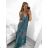 Ladies Long Sleeved Dress (S / M ONE SIZE) ITALIAN FASHION IMM211555 S/M blue